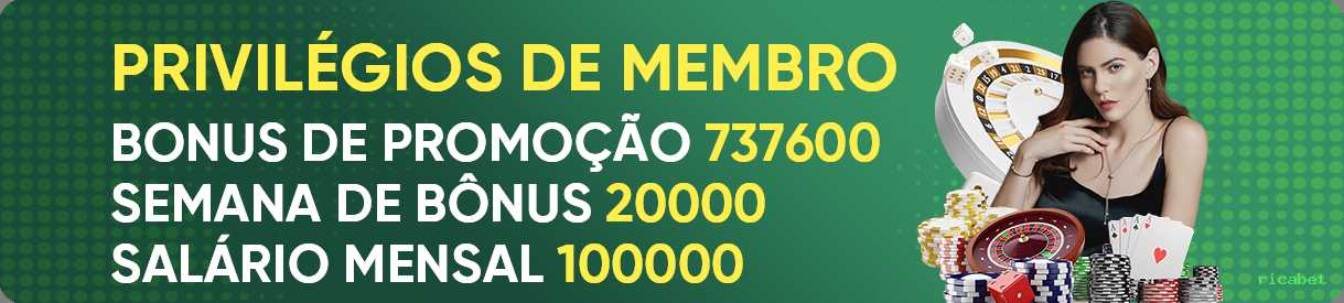 Bônus e prêmios ricabet